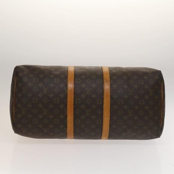LOUIS VUITTON Monogram Keepall 55 Boston Bag M41424 LV Auth 132555 - Picture 6 of 16